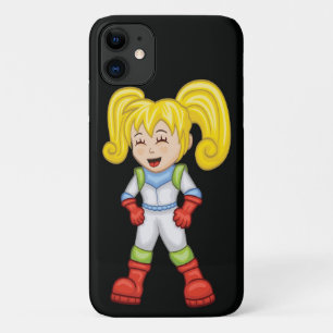 Funda Para iPhone 11 Niños espaciales personalizados / Chica