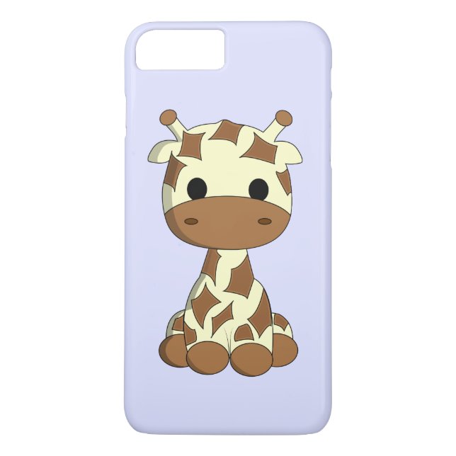Funda De Case-Mate Para iPhone Niños lindos del dibujo animado de la jirafa del (Reverso)