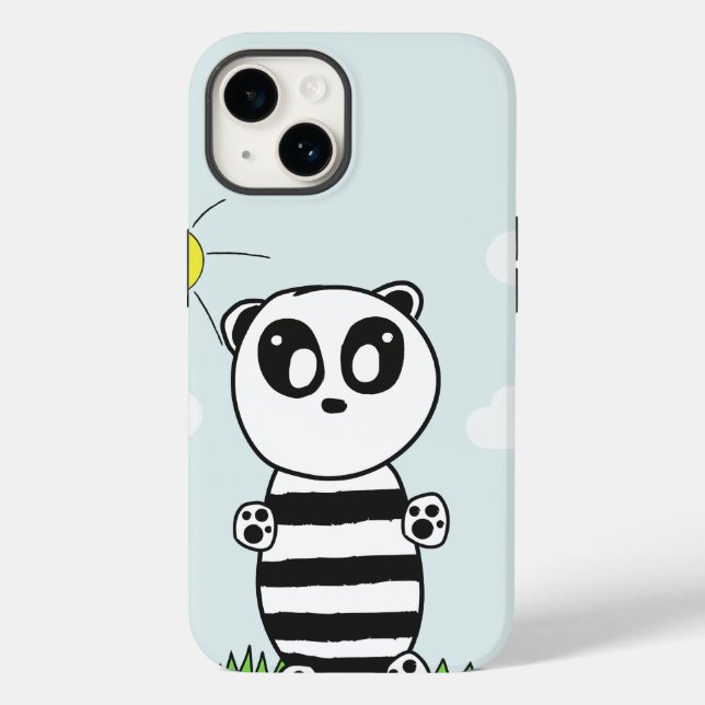 Funda De Case-Mate Para iPhone Niños Panda  (Reverso )