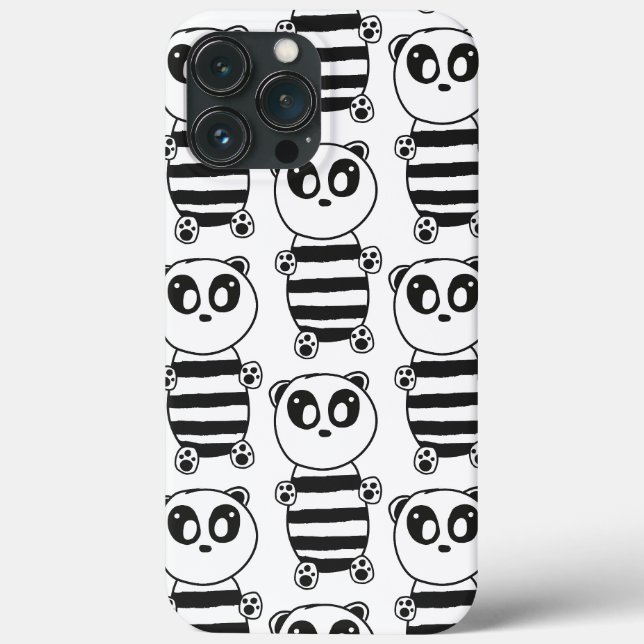 Funda De Case-Mate Para iPhone Niños Panda    (Reverso )