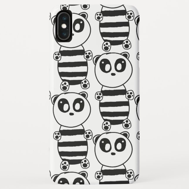 Funda De Case-Mate Para iPhone Niños Panda    (Reverso)