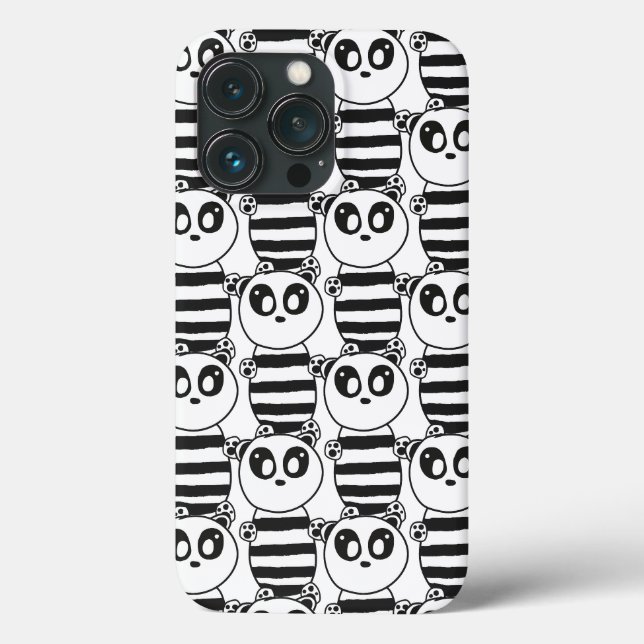 Funda De Case-Mate Para iPhone Niños Panda  (Reverso )
