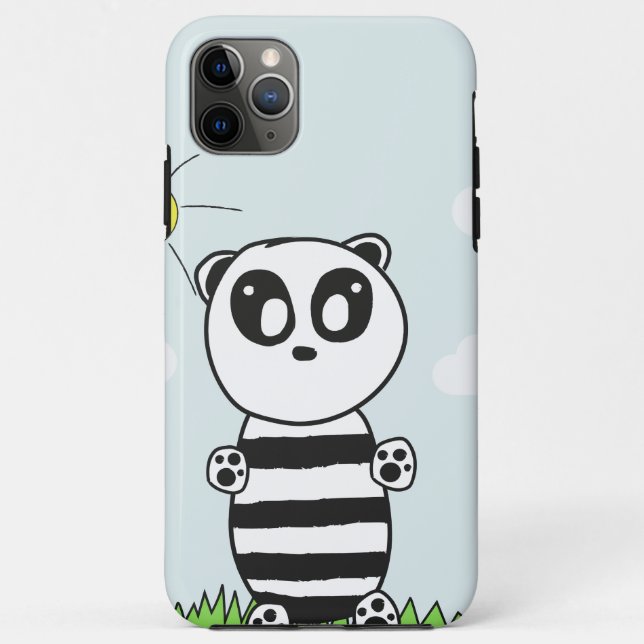 Funda De Case-Mate Para iPhone Niños Panda  (Reverso)