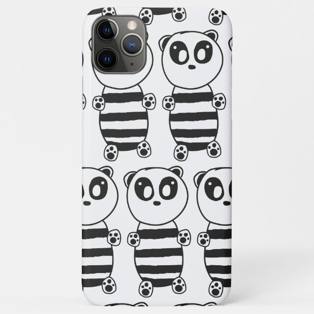 Funda De Case-Mate Para iPhone Niños Panda  (Reverso)