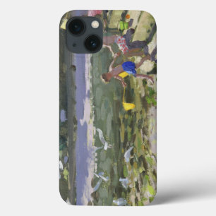 Funda Para iPhone 13 Niños y gaviotas Looe 2013