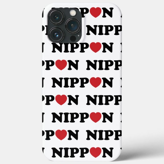 Funda De Case-Mate Para iPhone Nippon Love Heart (Reverso )