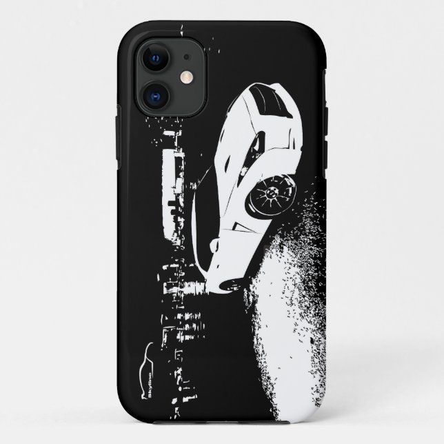 Funda De Case-Mate Para iPhone Nissan Skyline GTR con la ciudad enciende el (Reverso)
