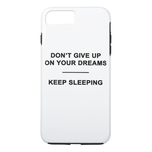 Funda De Case-Mate Para iPhone No abandones tus sueños. Sigue durmiendo (Reverso)