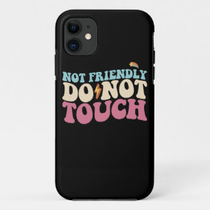 Funda Para iPhone 11 No Amistoso No Tocar Gracioso Introvertido