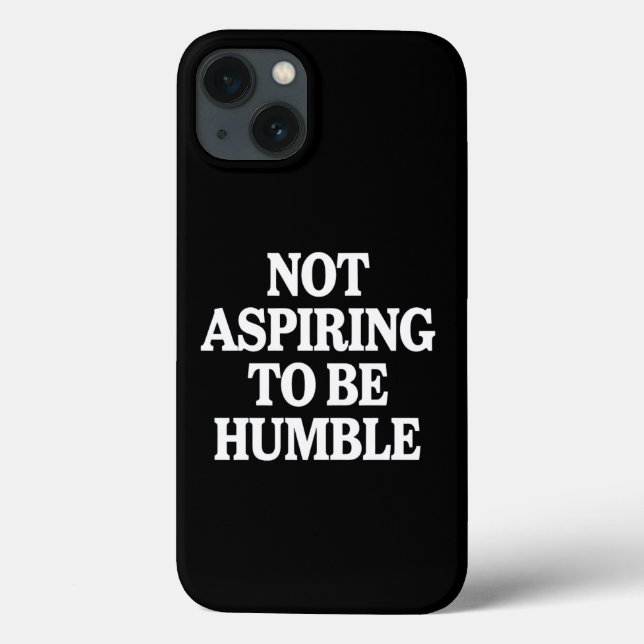 Funda De Case-Mate Para iPhone No aspira a ser humilde feminista Kamala Harris (Reverso)