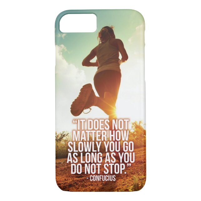 Funda De Case-Mate Para iPhone NO DETENGAS. Motivación de entrenamiento de marató (Reverso)