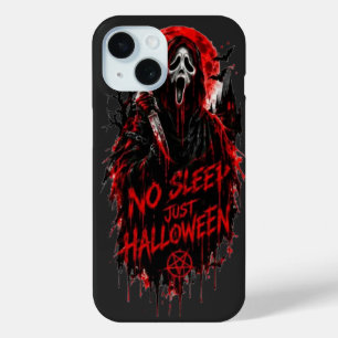 Funda Para iPhone 15 No dormir solo grito de Halloween Diseño gótico de