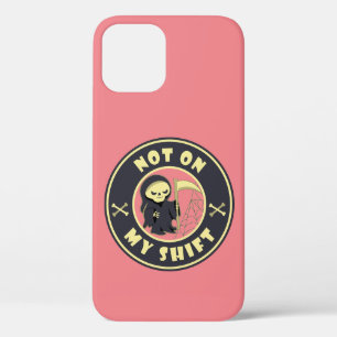 Funda Para iPhone 12 Pro No en mi cita de Halloween de Grim Reaper