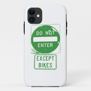 Funda Para iPhone 11 No entrar excepto bicicletas