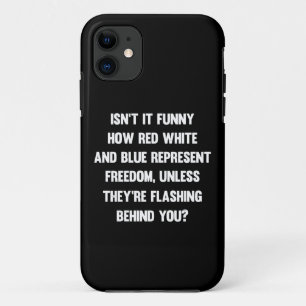 Funda Para iPhone 11 ¿No es gracioso lo rojo blanco y azul...  sarcásti