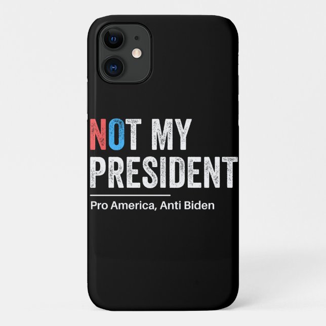 Funda De Case-Mate Para iPhone No es mi presidente (Reverso)
