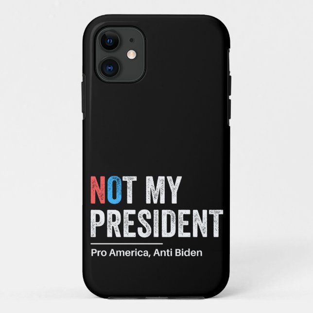 Funda De Case-Mate Para iPhone No es mi presidente (Reverso)