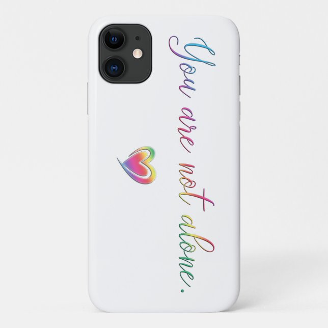 Funda De Case-Mate Para iPhone No Estás Solo (Reverso)