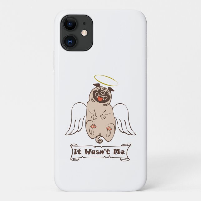 Funda De Case-Mate Para iPhone No fue una cita graciosa de ángel pug de mí (Reverso)