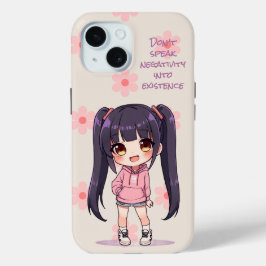 Funda Para iPhone 15 No hables negatividad en la existencia