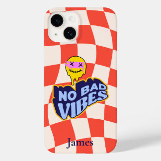 Funda Para iPhone 14 De Case-Mate No hay malas vibraciones derritiendo emoji bajo co