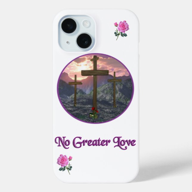 Funda De Case-Mate Para iPhone No hay mayor amor John 3:16 (Reverso )