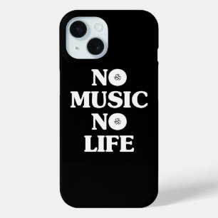 FUNDA PARA iPhone 15 NO HAY MÚSICA NI VIDA