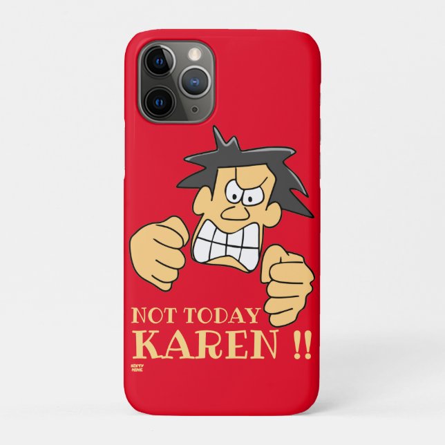 Funda De Case-Mate Para iPhone "NO HOY KAREN" gracioso hombre enojado (Reverso)