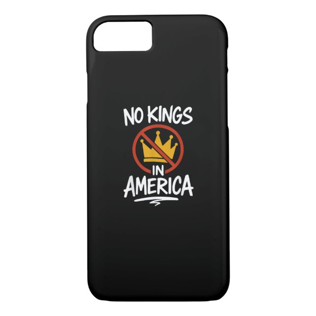 Funda De Case-Mate Para iPhone No Kings In America No Crown Minimal Clean (Reverso)