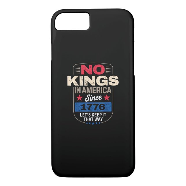 Funda De Case-Mate Para iPhone No Kings In America Retro Classic (Reverso)