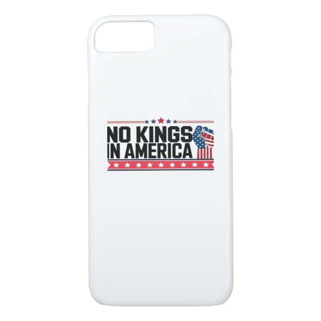Funda De Case-Mate Para iPhone No Kings In America USA Minimal Clean (Reverso)