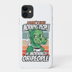 Funda Para iPhone 11 No me gustan las personas de la mañana ni las maña