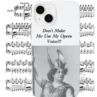 Funda Para iPhone 14 De Case-Mate No me hagas usar mi voz de ópera