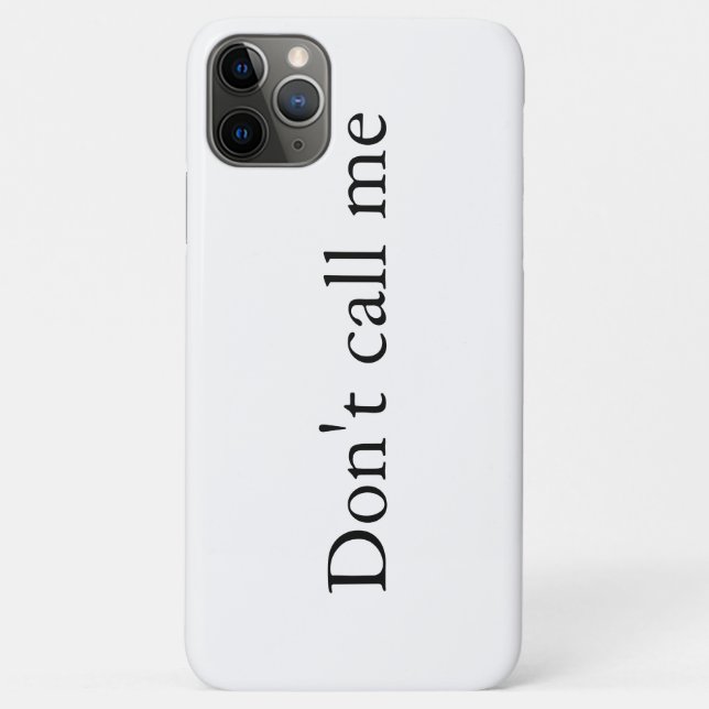 Funda De Case-Mate Para iPhone No me llames - (Reverso)