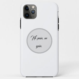 Funda Para iPhone 11 Pro Max No Pain No Gain Citas de motivación de GIMNASIO