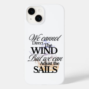 Funda Para iPhone 14 De Case-Mate No podemos dirigir la cita del viento con texto ne