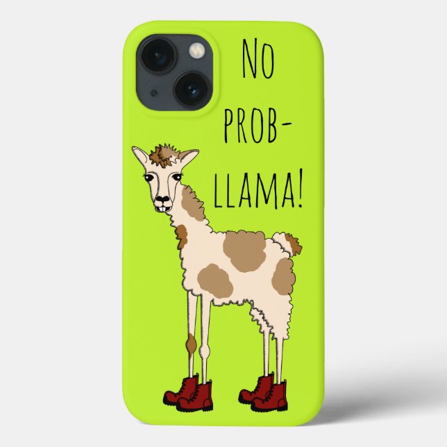 Funda De Case-Mate Para iPhone No prob- Llama (Reverso)