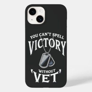Funda Para iPhone 14 De Case-Mate No puedes deletrear la victoria sin el veterano dí