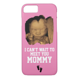 Funda Para iPhone 8/7 No puedo esperar para conocer a mamá Sonograma beb