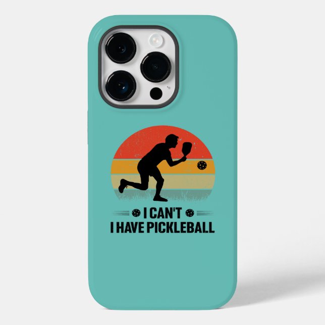 Funda De Case-Mate Para iPhone No puedo tener pickleball, Pickleball Lover (Reverso )