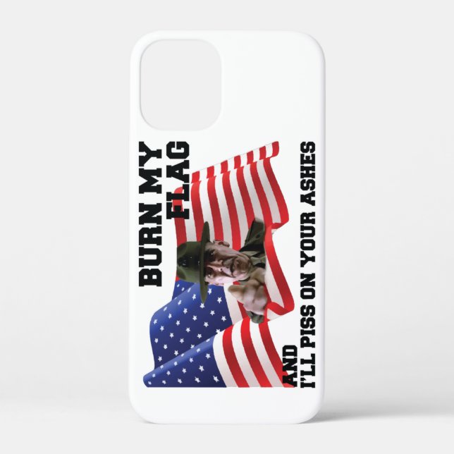 Funda De Case-Mate Para iPhone No queme mi bandera (Reverso )