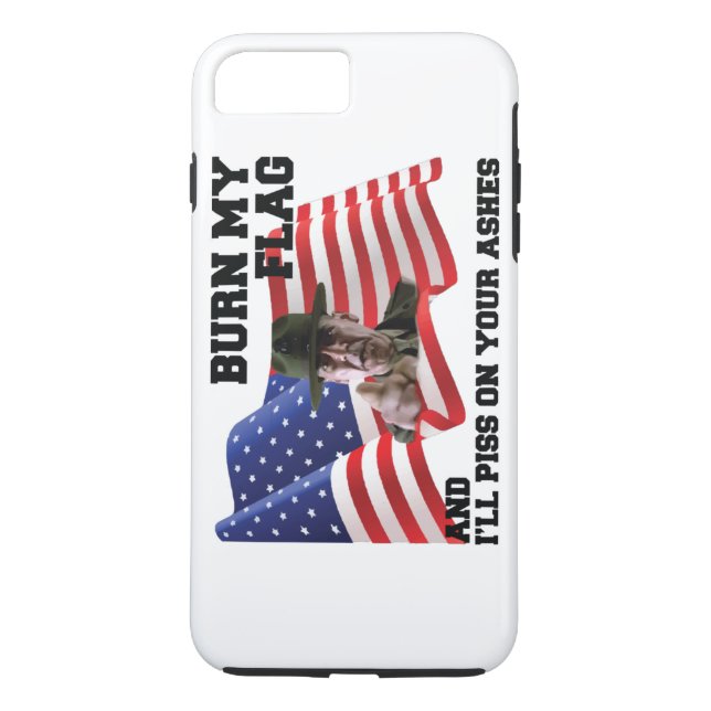 Funda De Case-Mate Para iPhone No queme mi bandera (Reverso)