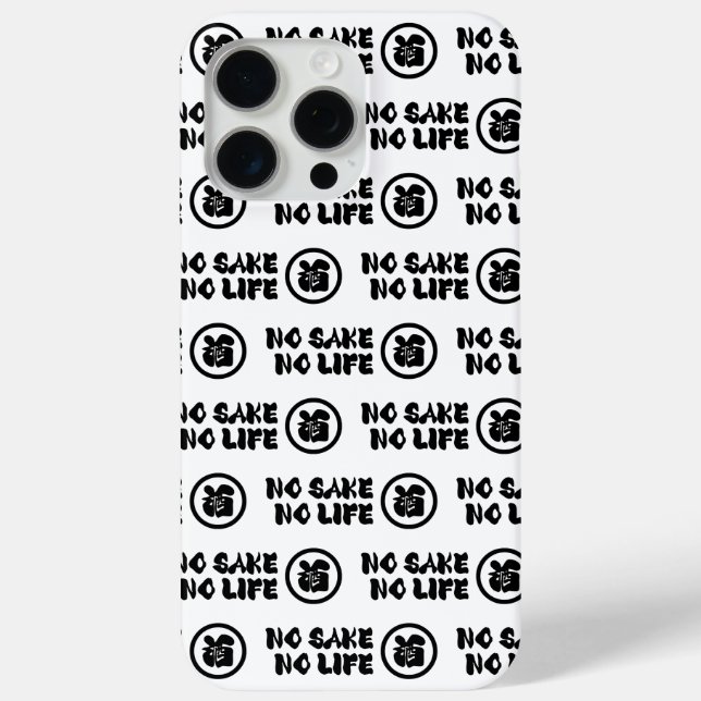 FUNDA DE Case-Mate PARA iPhone NO SAKE NO LIFE (Reverso )