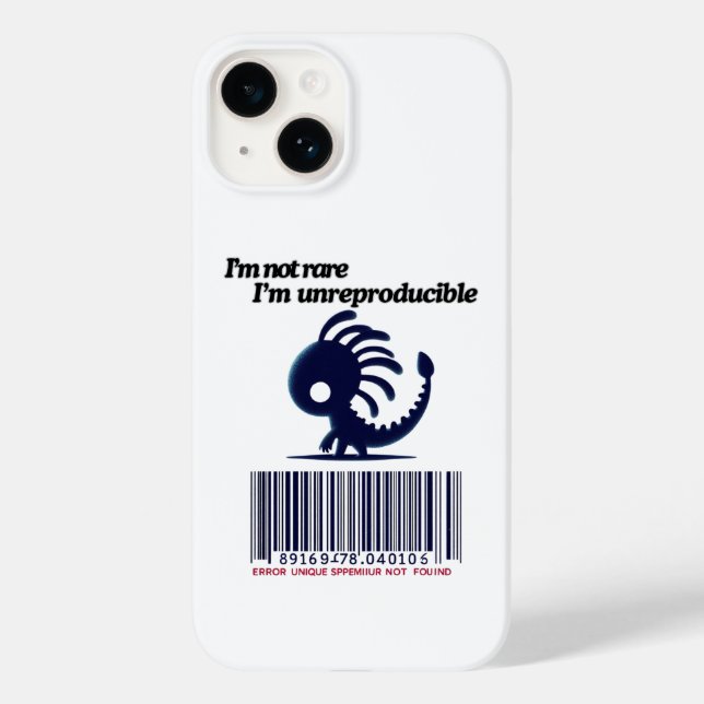 Funda De Case-Mate Para iPhone No soy raro, no soy reproducible (Reverso )