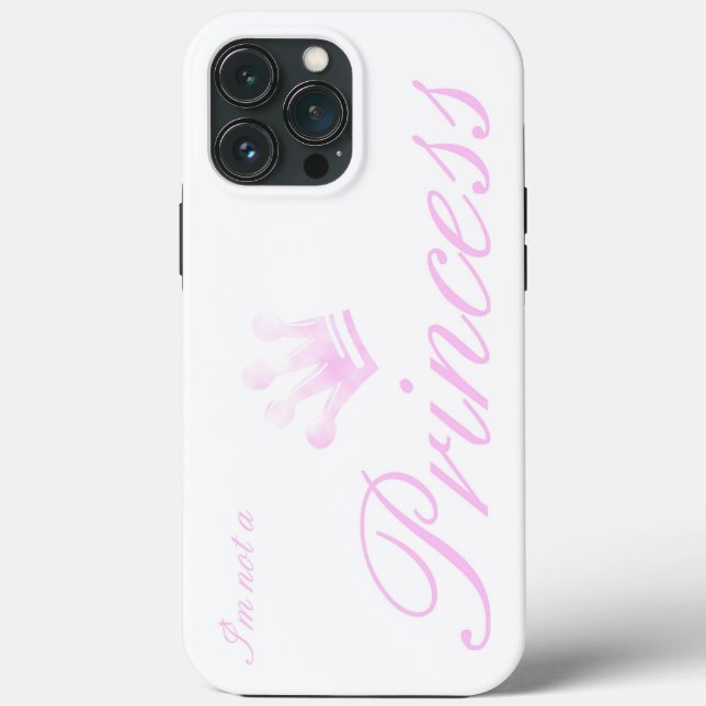 Funda De Case-Mate Para iPhone No soy una princesa - estuche para iPhone chica - (Reverso )