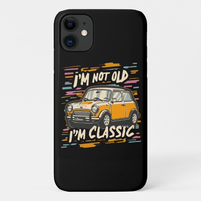 Funda De Case-Mate Para iPhone No soy viejo, soy clásico (Reverso)