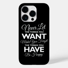 Funda Para iPhone 14 Pro De Case-Mate No te olvides de lo que eres feliz