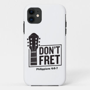 Funda Para iPhone 11 No te preocupes (Filipenses 4:6-7) Guitarra