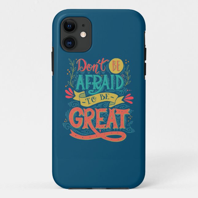 Funda De Case-Mate Para iPhone No tenga miedo de ser grande (Reverso)