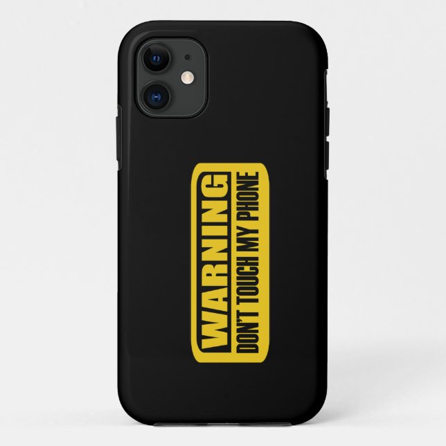 Funda De Case-Mate Para iPhone no toques mi teléfono (Reverso)